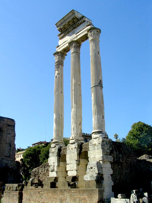 Temple of Castor and Pollux, Roman Forum (Forum Romanum), Rome, Lazio, Italy