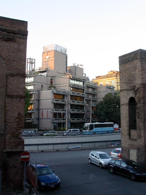 Aurelian Wall, View From Room 110, Hotel Golden, Via Marche, 84, Rome, Lazio, Italy
