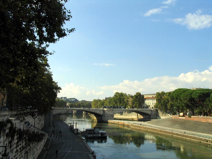 Ponte Garibaldi From Ponte Cestio, Rome, Lazio, Italy
