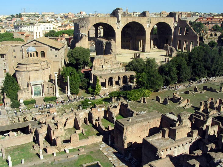 Roman Forum From Palatine Hill, Rome, Lazio, Italy