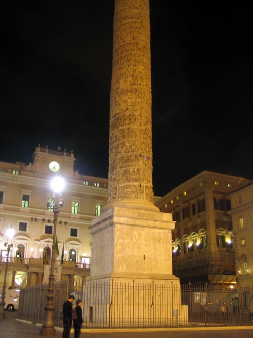 Column of Marcus Aurelius, Piazza Colonna, Rome, Lazio, Italy