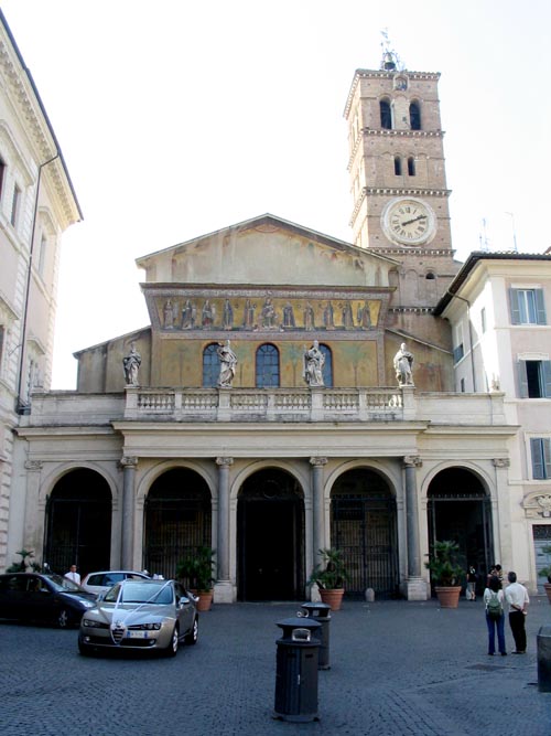 Piazza di Santa Maria in Trastevere, Rome, Lazio, Italy