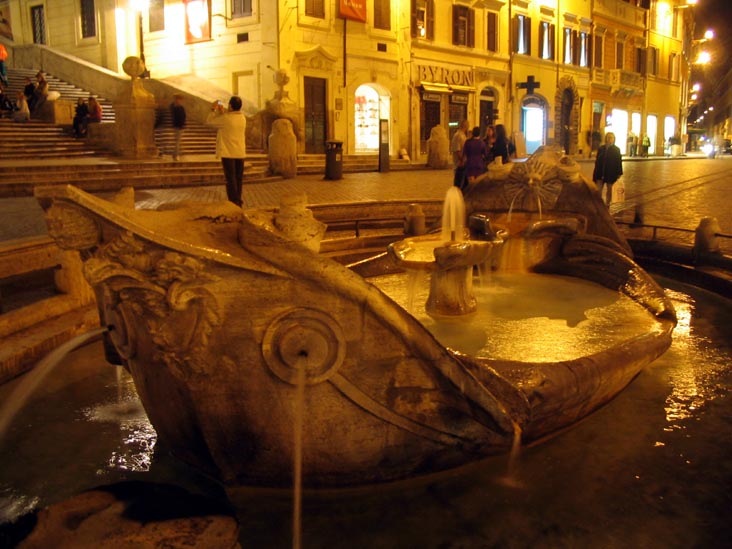 Barcaccia Fountain, Piazza di Spagna, Rome, Lazio, Italy