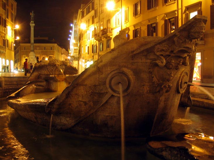 Barcaccia Fountain, Piazza di Spagna, Rome, Lazio, Italy