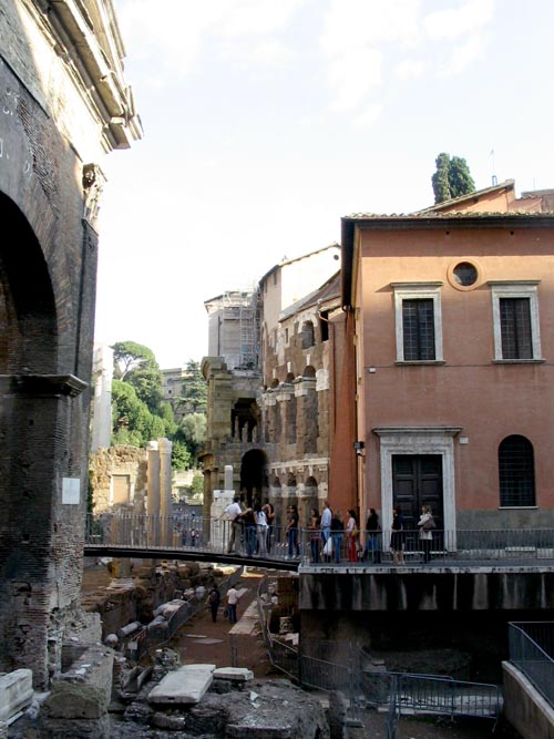 Ruins Near Portico d'Ottavia, Rome, Lazio, Italy