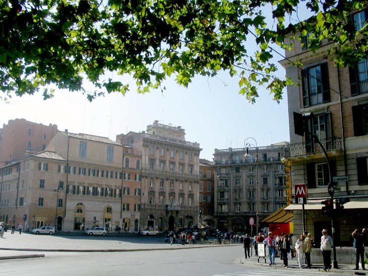 Piazza Barberini, End Of Via Vittorio Veneto, Rome, Lazio, Italy