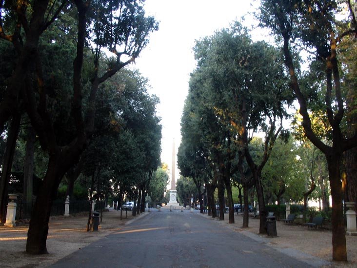 Viale dell'Obelisco, Villa Borghese, Rome, Lazio, Italy