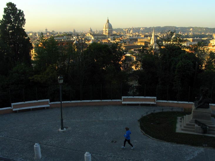 View From Monumento ai Fratelli Cairoli, Villa Borghese, Rome, Lazio, Italy