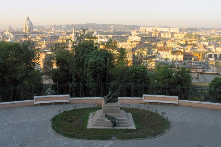View From Monumento ai Fratelli Cairoli, Villa Borghese, Rome, Lazio, Italy