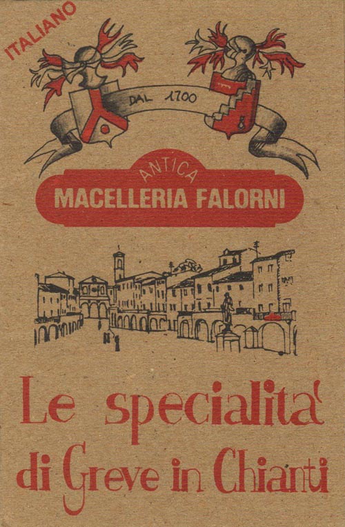 Brochure, Antica Macelleria Falorni, Piazza Giacomo Matteotti, 66-71, Greve in Chianti, Tuscany, Italy