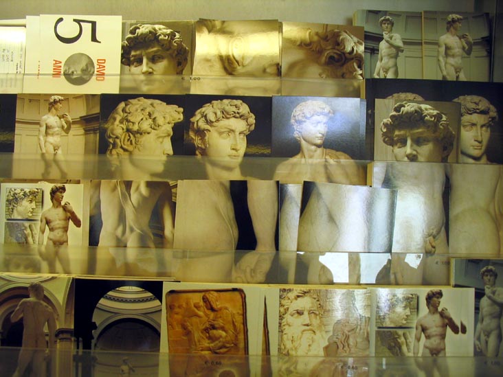 David Postcards, Gift Shop, Accademia di Belle Arti di Firenze, Via Ricasoli, 66, Florence, Tuscany, Italy