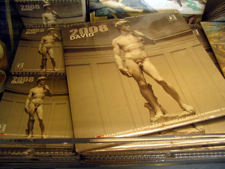 David Calendars, Gift Shop, Accademia di Belle Arti di Firenze, Via Ricasoli, 66, Florence, Tuscany, Italy