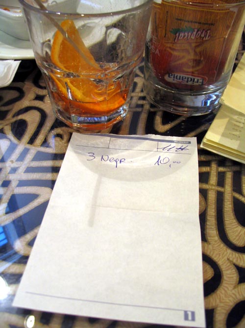 Il Conto, Caffe Giacosa, Via della Spada, 10/r, Florence, Tuscany, Italy