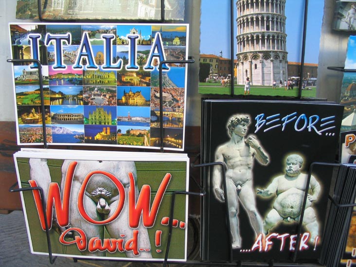 David Postcards, Piazza Santa Maria Novella, Florence, Tuscany, Italy