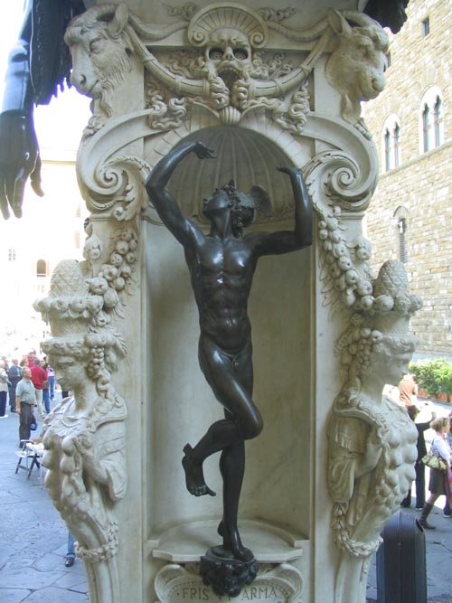 Perseus Slaying Medusa, Loggia dei Lanzi, Piazza della Signoria, Florence, Tuscany, Italy