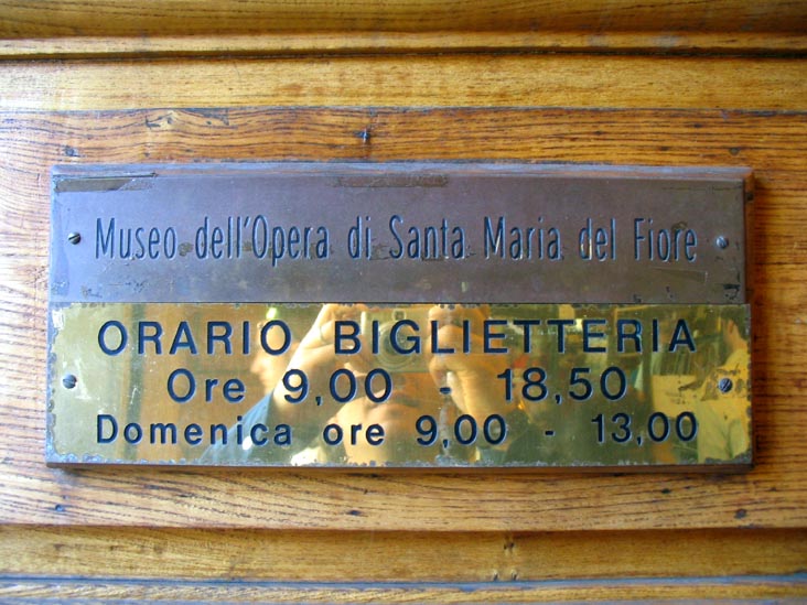 Opera di Santa Maria del Fiore, Piazza Del Duomo, Florence, Tuscany, Italy