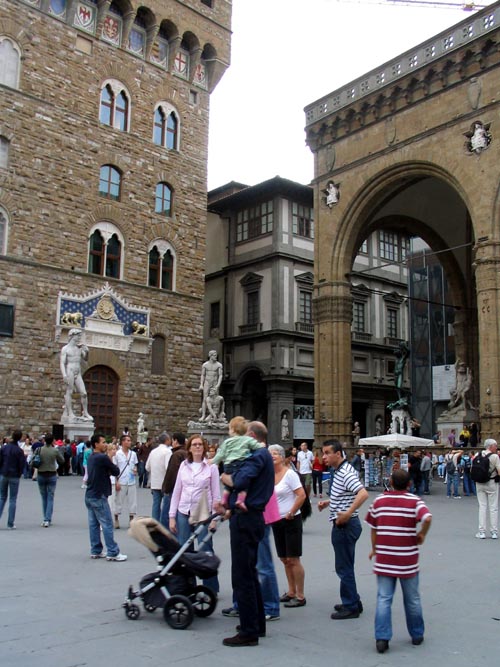 David Statue, Piazza della Signoria, Florence, Tuscany, Italy