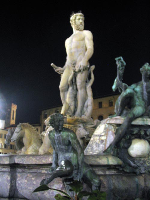 Fountain of Neptune, Piazza della Signoria, Florence, Tuscany, Italy