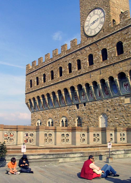 Terrace, Galleria degli Uffizi, Florence, Tuscany, Italy
