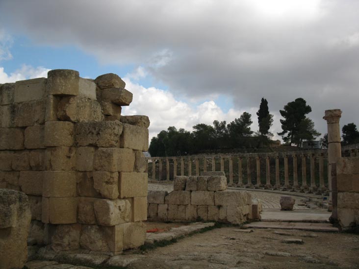 Temple of Zeus and Oval Plaza/Forum, Jerash, Jordan