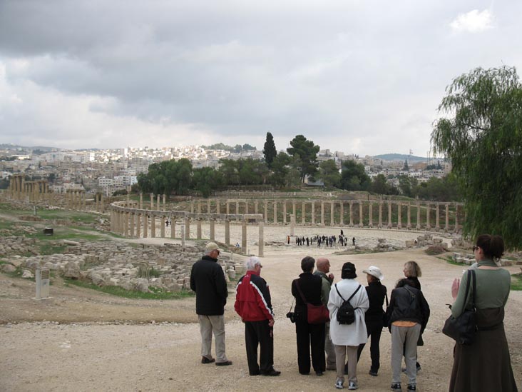 View Toward Oval Plaza/Forum, Jerash, Jordan