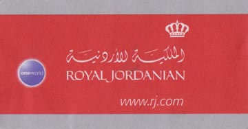 Royal Jordanian Airlines Luggage Tag