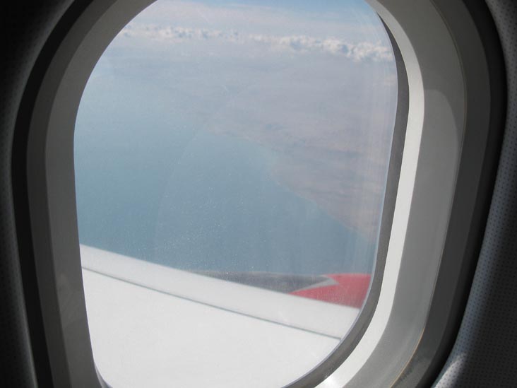 Flying Over The Dead Sea, Royal Jordanian Airlines Flight 261 From Amman, Jordan To New York City-JFK, January 11, 2011