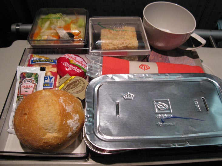 In-Flight Meal Service, Royal Jordanian Airlines Flight 262 From New York City-JFK To Amman, Jordan, December 28, 2010