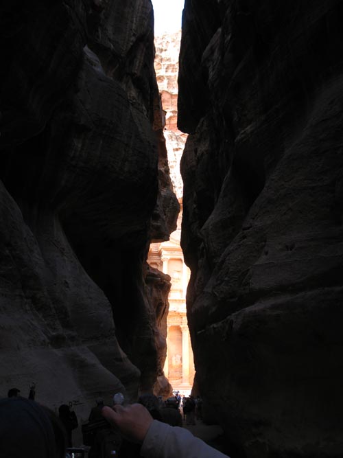 Al-Khazneh (The Treasury) From As-Siq, Petra, Wadi Musa, Jordan
