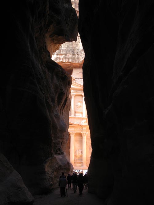 Al-Khazneh (The Treasury) From As-Siq, Petra, Wadi Musa, Jordan