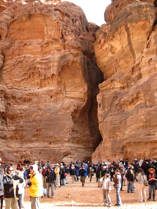 View Back Toward As-Siq From Al-Khazneh (The Treasury), Petra, Wadi Musa, Jordan