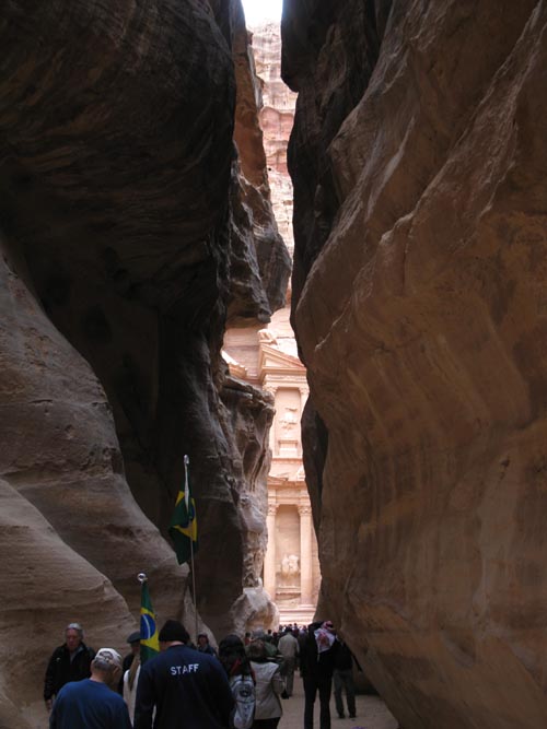 Al-Khazneh (The Treasury) From As-Siq, Petra, Wadi Musa, Jordan