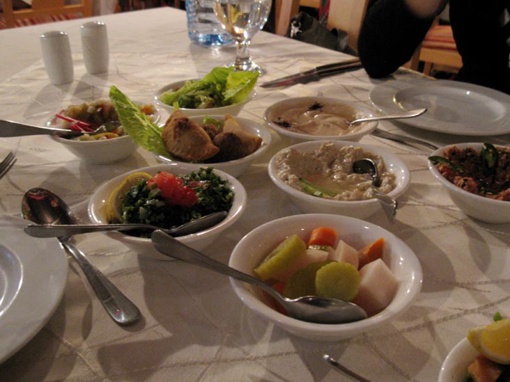 Mezze, Sun City Restaurant, Wadi Musa, Jordan