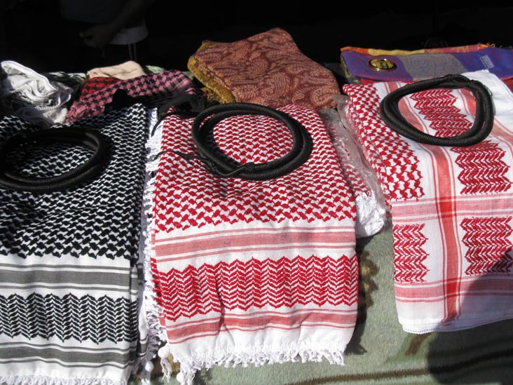 Shemagh Mhadab Keffiyehs, Bedouin Crafts Tent, Mushroom Rock, Wadi Rum, Jordan