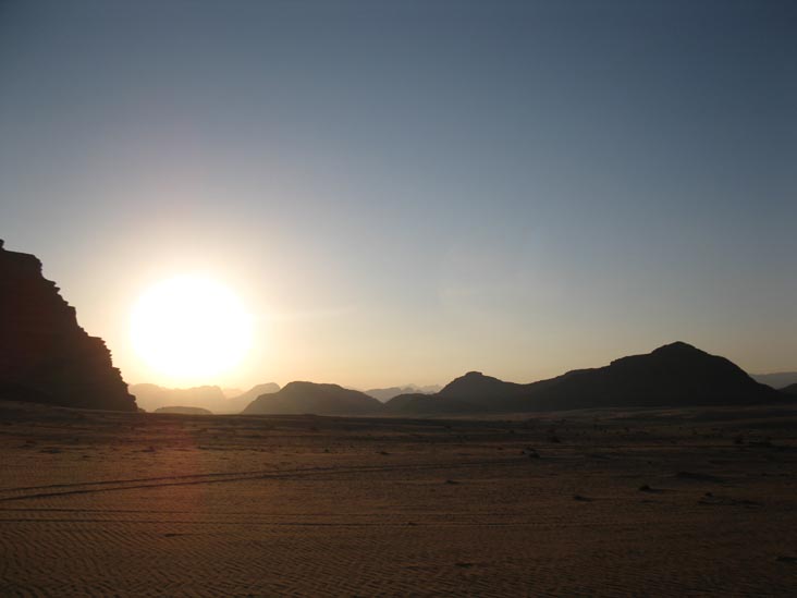 Sun Setting, Wadi Rum, Jordan