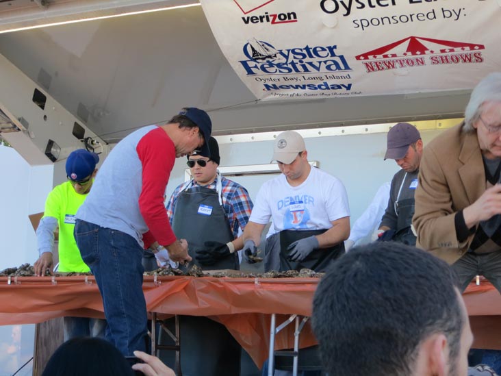 Oyster Shucking Contest, West End Stage, Oyster Festival, Oyster Bay, New York, October 13, 2012