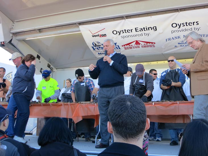Oyster Shucking Contest, West End Stage, Oyster Festival, Oyster Bay, New York, October 13, 2012