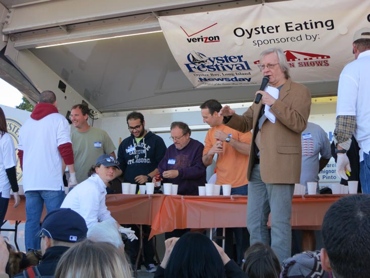 Oyster Eating Contest, West End Stage, Oyster Festival, Oyster Bay, New York, October 13, 2012