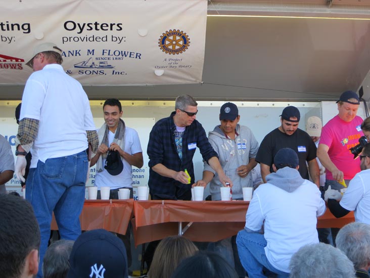 Oyster Eating Contest, West End Stage, Oyster Festival, Oyster Bay, New York, October 13, 2012