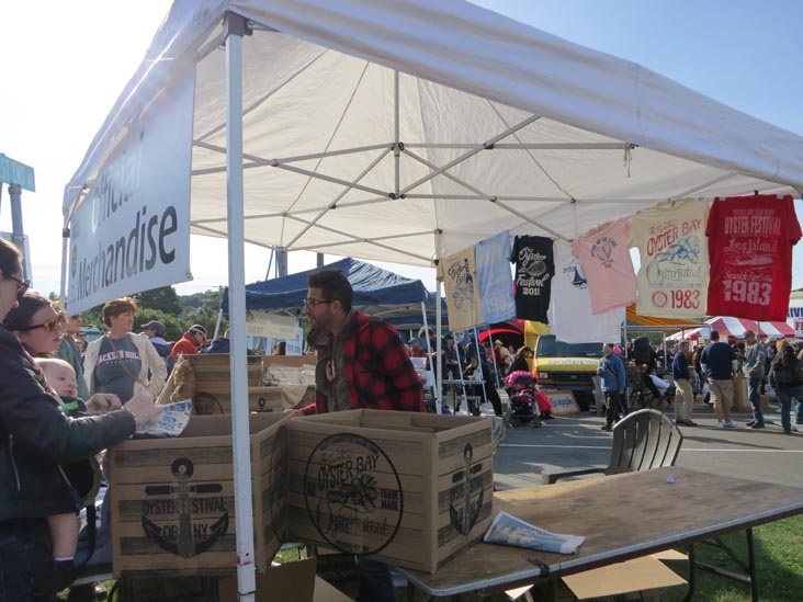 Official Merchandise Table, Oyster Festival, Oyster Bay, New York, October 13, 2012