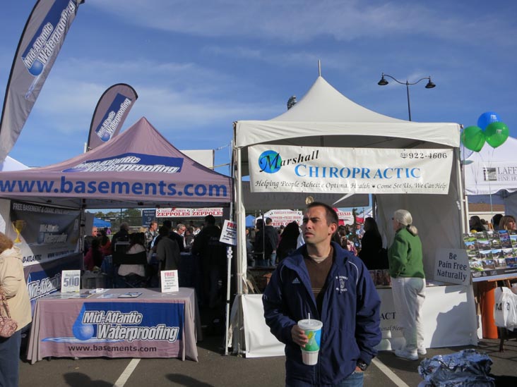 Food Court and Sponsors' Tables, Oyster Festival, Oyster Bay, New York, October 13, 2012