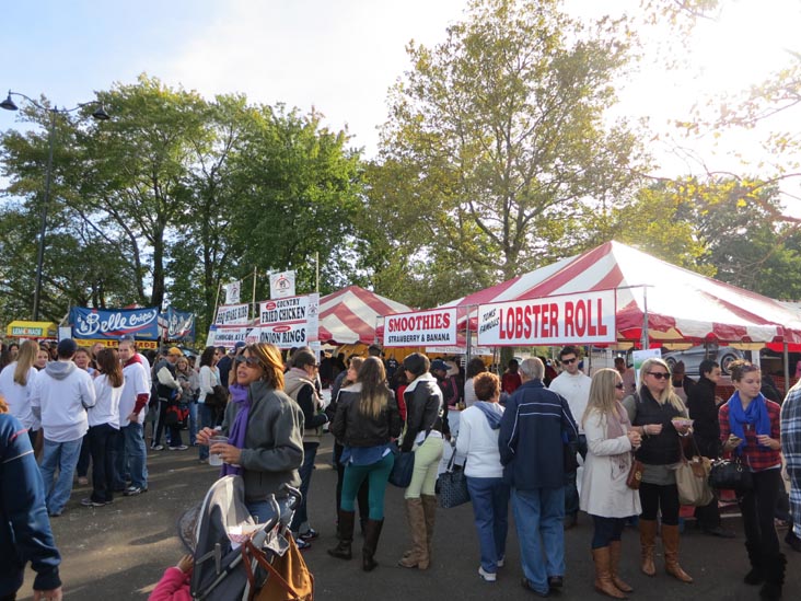 Food Court and Sponsors' Tables, Oyster Festival, Oyster Bay, New York, October 13, 2012