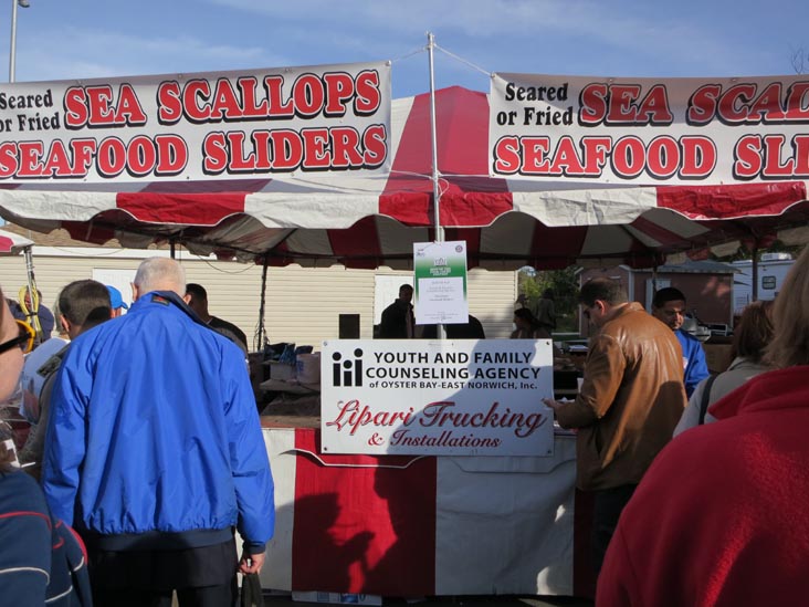 Food Court and Sponsors' Tables, Oyster Festival, Oyster Bay, New York, October 13, 2012