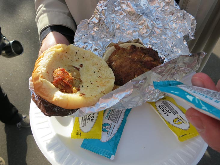 Seafood Slider, Food Court, Oyster Festival, Oyster Bay, New York, October 13, 2012