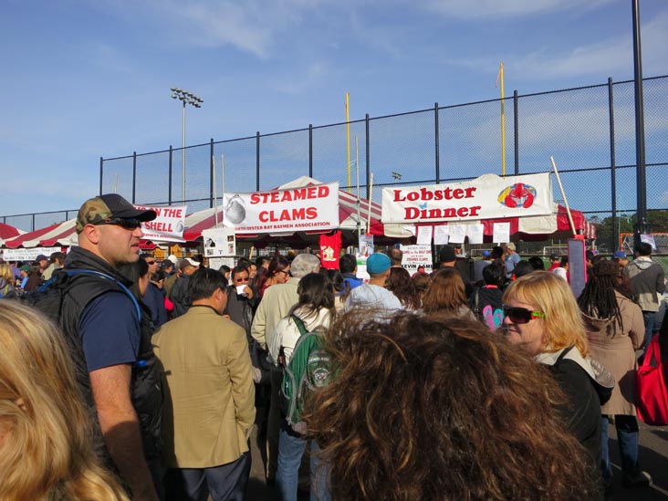 Food Court and Sponsors' Tables, Oyster Festival, Oyster Bay, New York, October 13, 2012