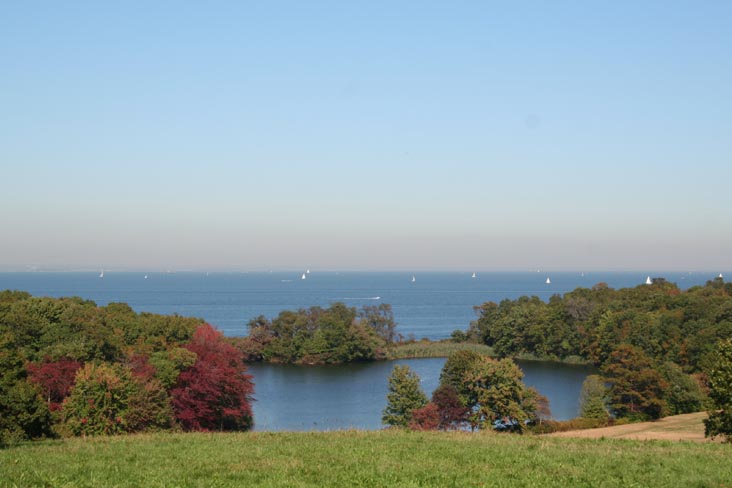 Long Island Sound From Marshall Field Main House, Caumsett State Historic Park, Lloyd Neck, Long Island, New York