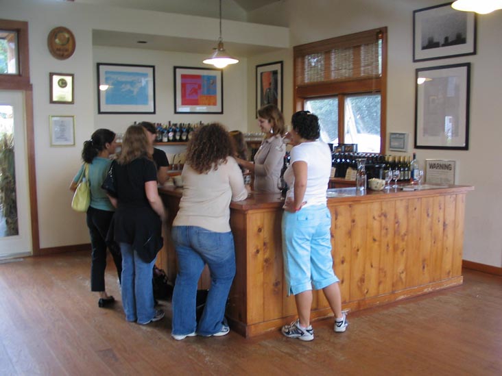 Tasting Room, Paumanok Vineyards, 1074 Main Road (Route 25), Aquebogue, New York, October 8, 2005