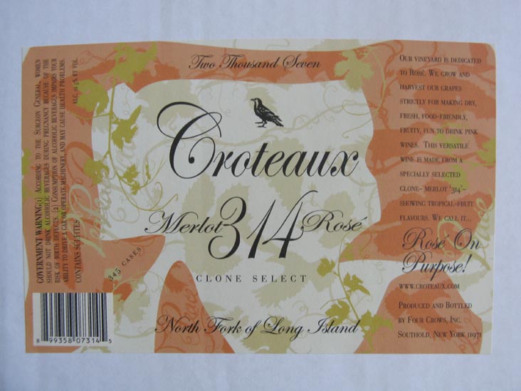 Croteaux Vineyards Merlot 314 Rose Box