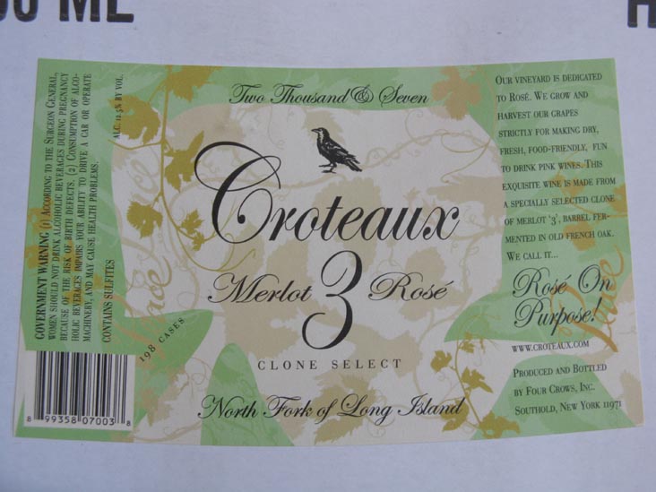 Croteaux Vineyards Merlot 3 Rose Box