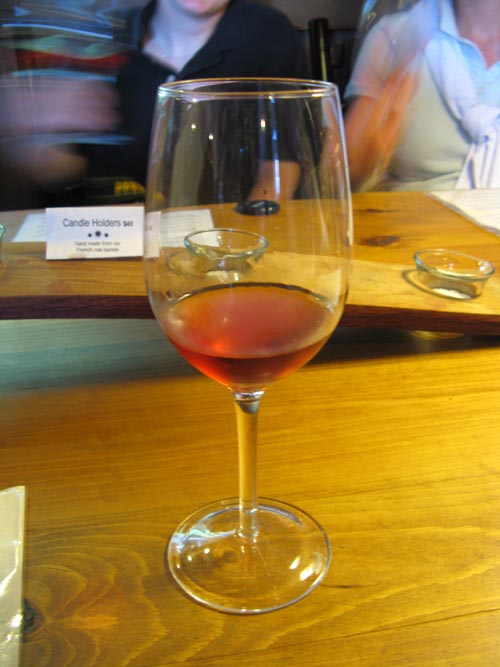 Tasting, Shinn Estate Vineyards, 2000 Oregon Road, Mattituck, New York, July 4, 2009